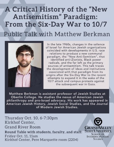 Matthew Berkman flyer